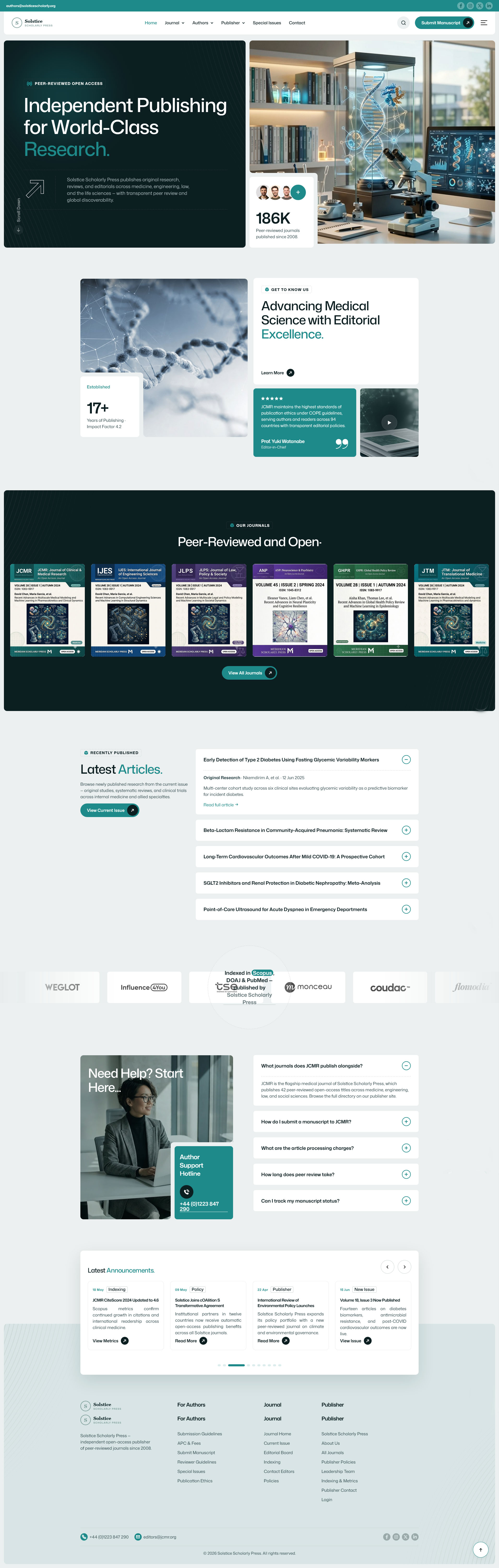 MediPress OJS theme preview