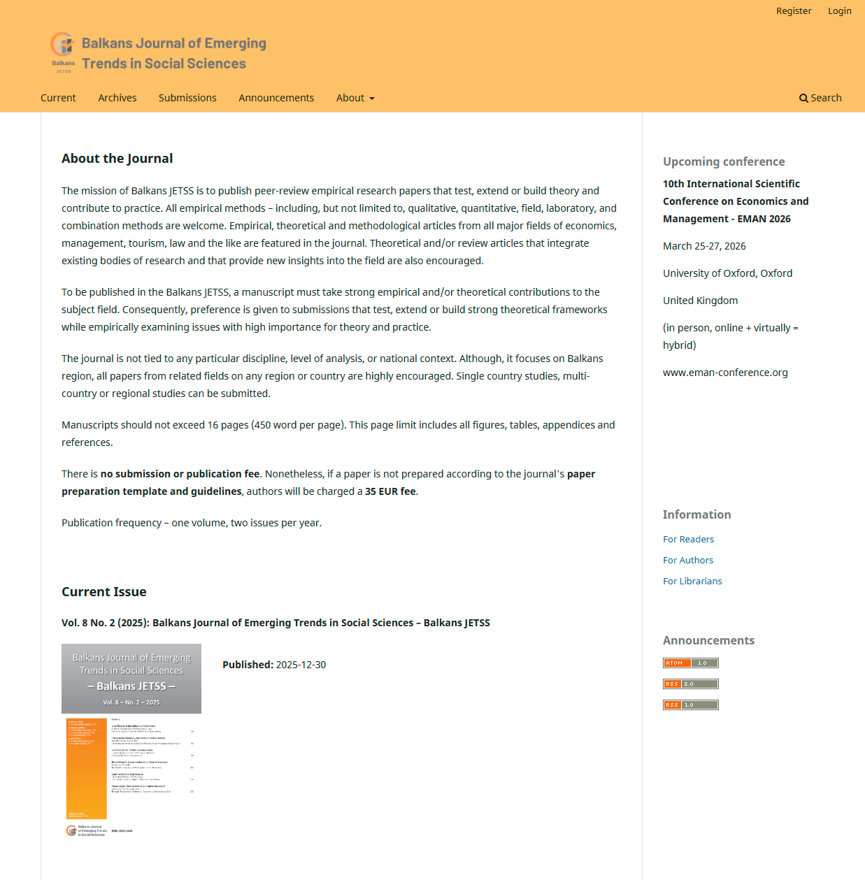 Ongoing OJS Support for a Nonprofit Academic Journal